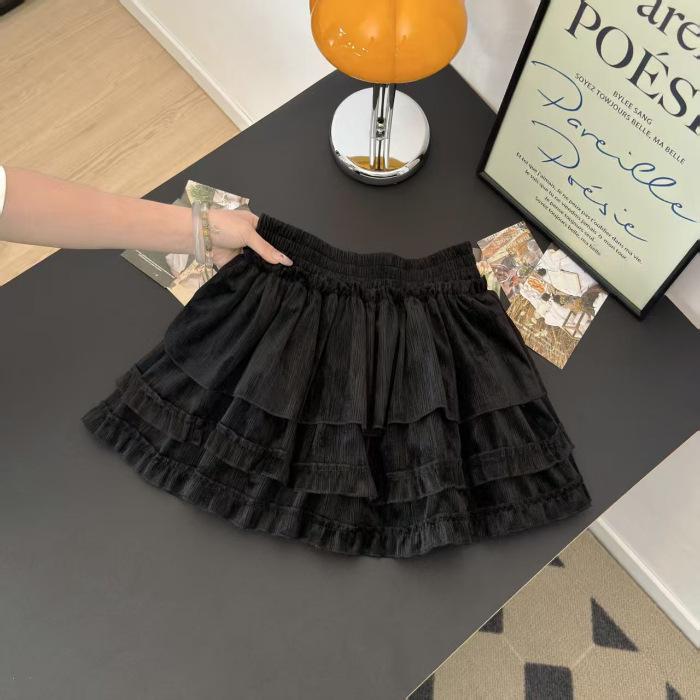 Damen Hohe Taille A-Linie Puffy Kuchenrock - Süßer Retro Ballett Stil für Frühling & Herbst