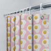 Cute Egg Pattern Shower Curtain Farmhouse Bathroom Decor Waterproof Fabric Liner Vintage Rustic Kitchen Backdrop