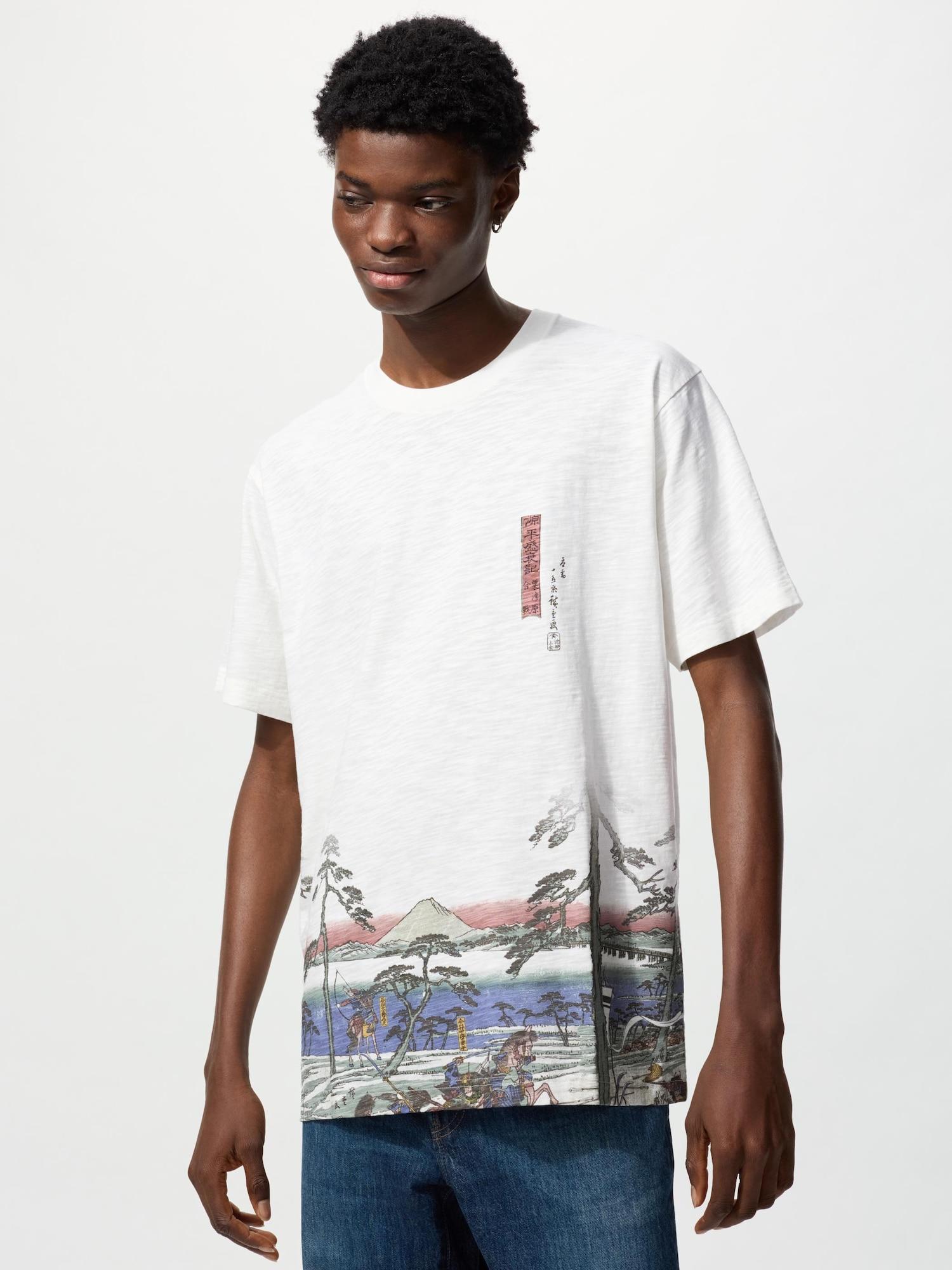 Uniqlo Бостонский Музей Укиё-э Герои Ут 01 OFF WHITE/S