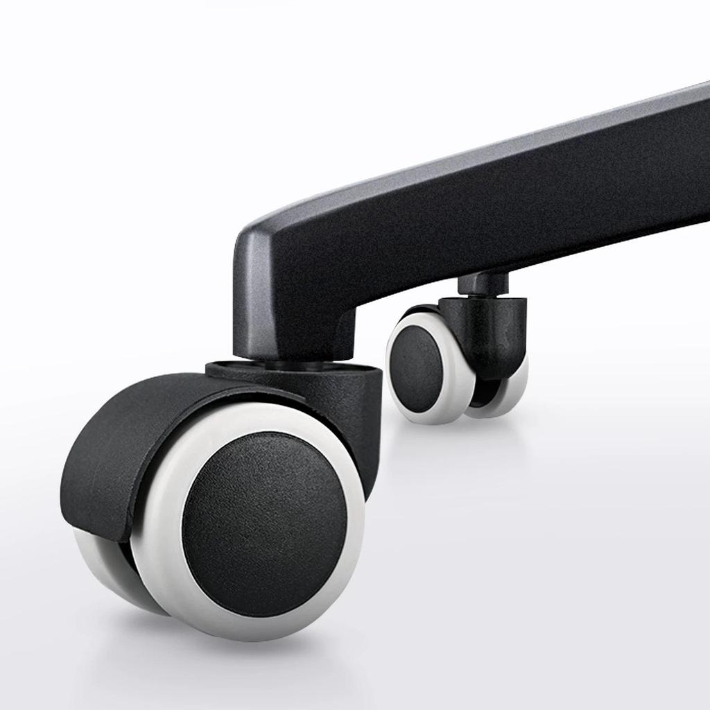 2-Inch Silent PU Office Chair Casters for Executive and Boss Chairs - Thickened Swivel with Circlip Universal Design