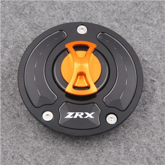 Keyless Motorcycle Fuel Gas Tank cap Cover For Kawasaki ZRX 1200R 2001-2005 2002 2003