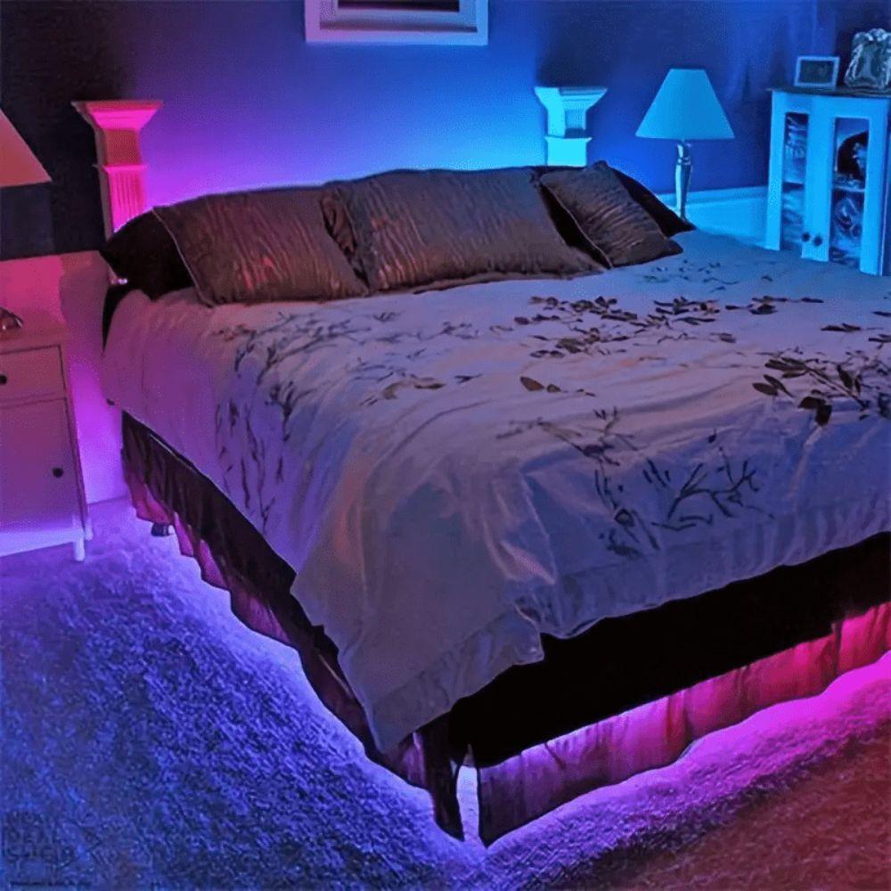 USB Powered RGB Light Strip Static Modes 3 Key Control LED Light Strip Dynamic Modes 5 V Low Voltage TV Background Light