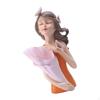 Chic Girl Sttue Decortive Sculpture Rt Cretive Crfts Resin for Tbletop Home Ccents Living