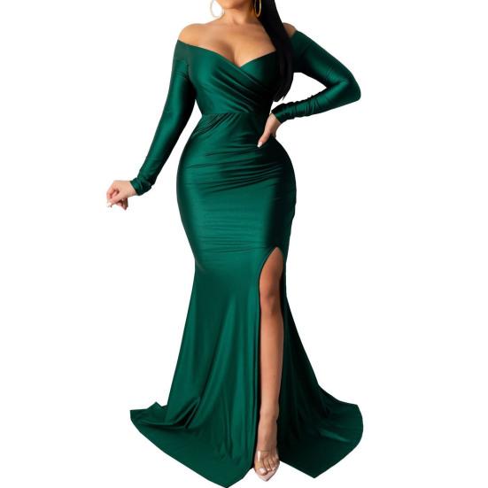 Dámské spodničky velké velikosti Dámské bodycon šaty Sexy šaty s výstřihem do V mimo ramena Pouzdrové šaty s tenkým zadečkem pro ženy