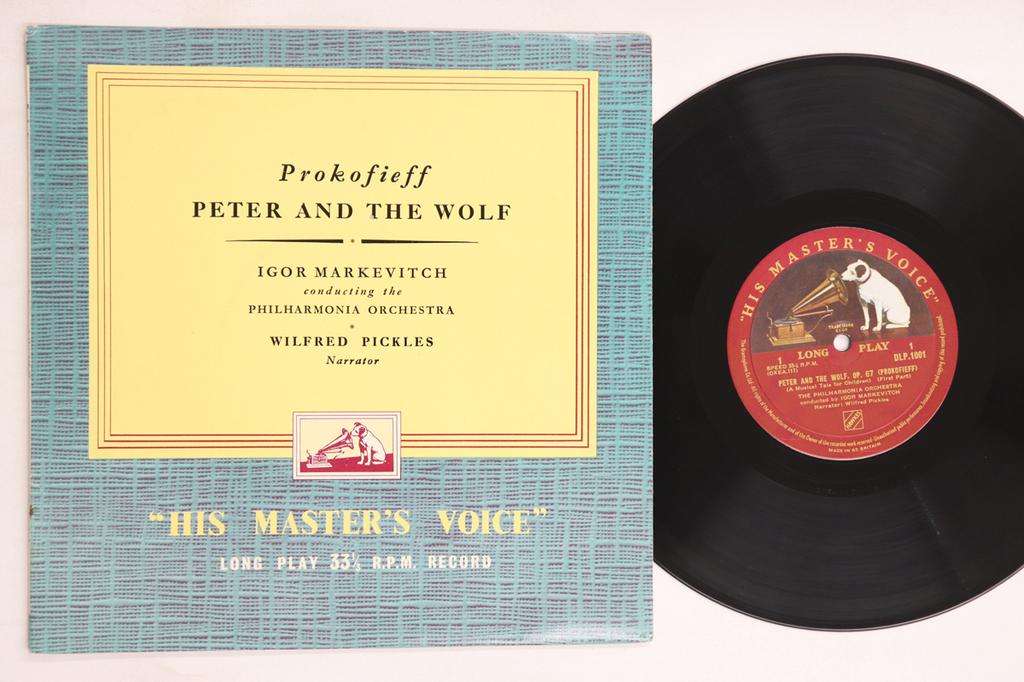 10inch Record IGOR MARKEVITCH, PHILHARMONIA ORCHE - Prokofieff Peter And The Wolf DLP1001 HIS MASTER'S VO UK Classical Used
