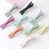 Women Girls Hair Clip Solid Color Cross Hairpin Hair Styling Tool Hair Accessories