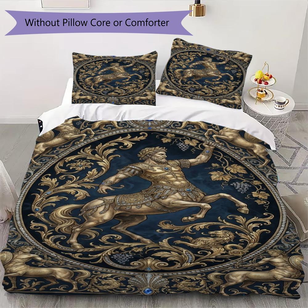 

Centaur Pattern Bedding uilt Set uilt Cover Pillowcase Home Decoration Birthday Gift (1 * duvet cover + 2 * pillowcase without core)90 135x200cm