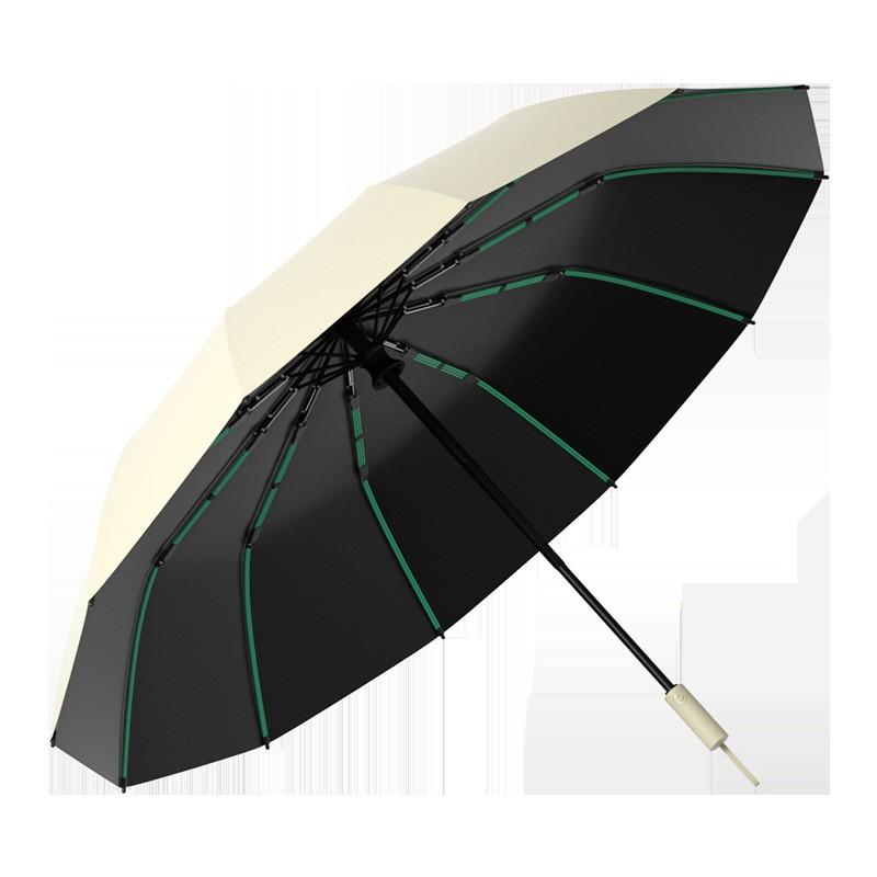 Large Automatic Umbrella Men Women - 106cm Diameter 60 Fiberglass Ribs UPF50 Sun Rain Protection Foldable Business