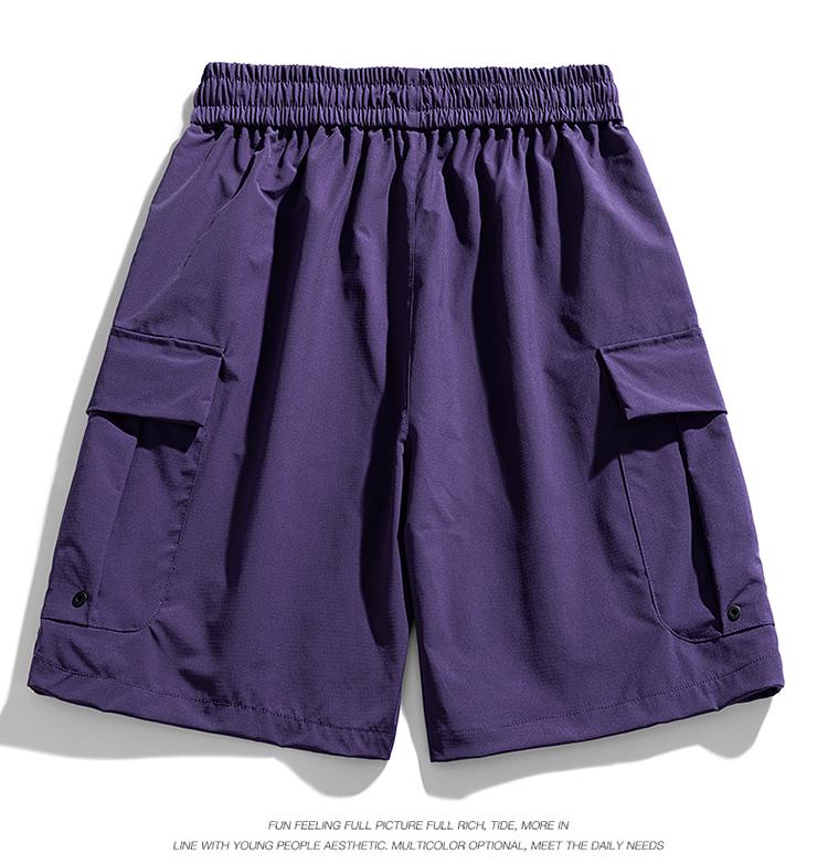 Men's Casual Shorts, Ice Silk Outdoor Workwear Shorts, Men's Quick Drying Shorts, Loose Sports Pants