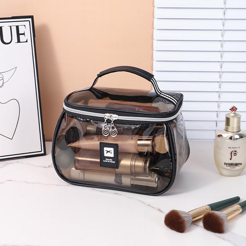 Wasserdichte transparente PVC-Kosmetiktasche mit großem Fassungsvermögen