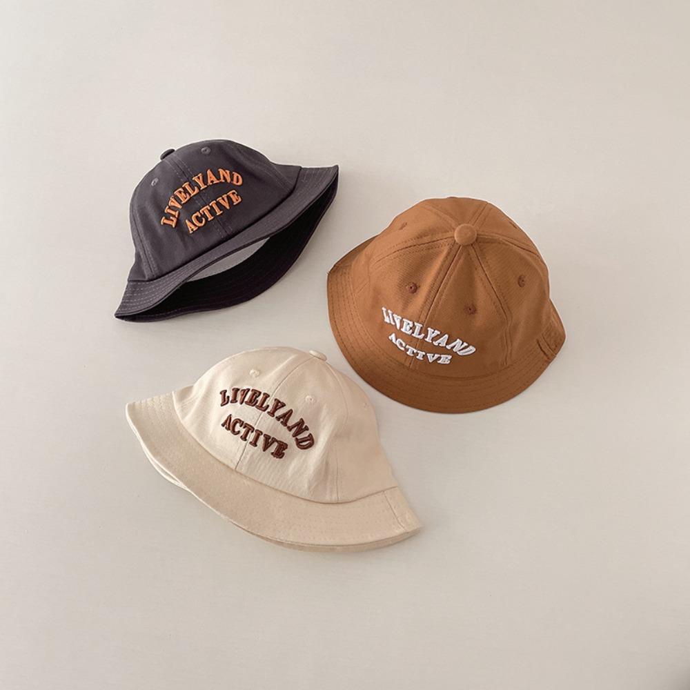 

Solid Color Fisherman Cap Breathable Summer Beach Cap Casual Bucket Hat Kid синій