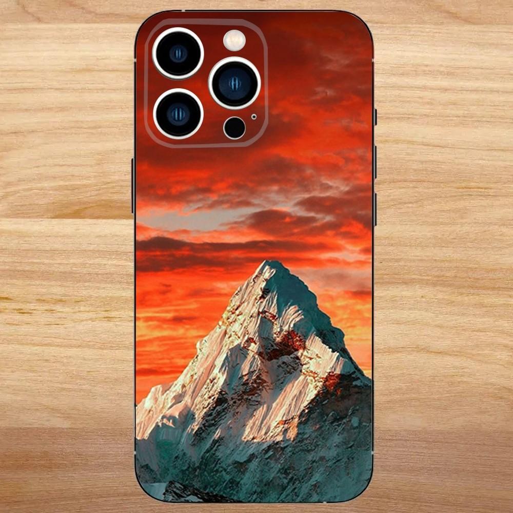 Góra Everest światowa pierwsza Etui na Telefon Dla iPhone 16,15,14,13,12,11,Mini,Pro,SE,MAX Białe Matowe Odporne na Wstrząsy Pokrowiec