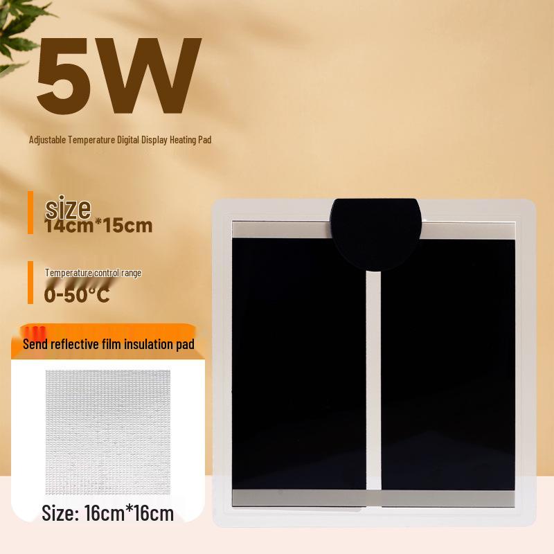 Adjustable Reptile Heating Pad for Frogs, Lizards, Geckos, Turtles & Fish Tanks