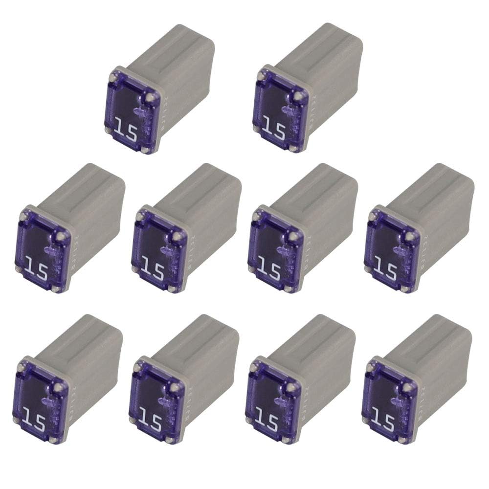 10 Pc Automotive MCASE Mini Box Shaped Cartridge Fuse Kit for Cars, Trucks, and SUVs