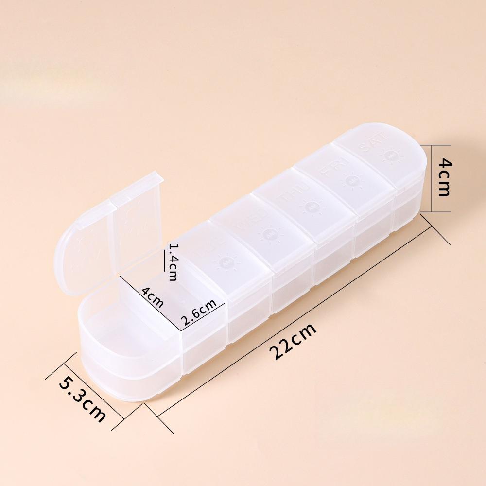 New Weekly Double-layer Premuim Portable Pill Storage Cases Box Organizer 7 Days 14 Grids 2 Times A Day for Vitamins Fish Oils