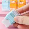 4Pcs Double Ended Animal Roller Eraser With Built In Shavings Cleaner Easy Erasing For Students Workers Writing Drawing