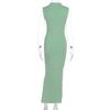Summer New Style Split High Waist Slim Sexy Sleeveless Long Women's Dress D1993376