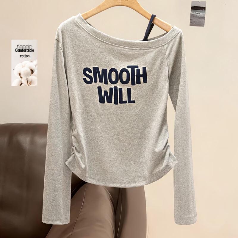 

Cypress House Letter Print Slim Fit Long Sleeve T-Shirt S