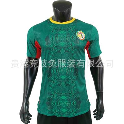 26 Senegal's Away National Team Football Uniform Ekambi Same African Cup Short-sleeved Ice-sensitive Breathable Printable