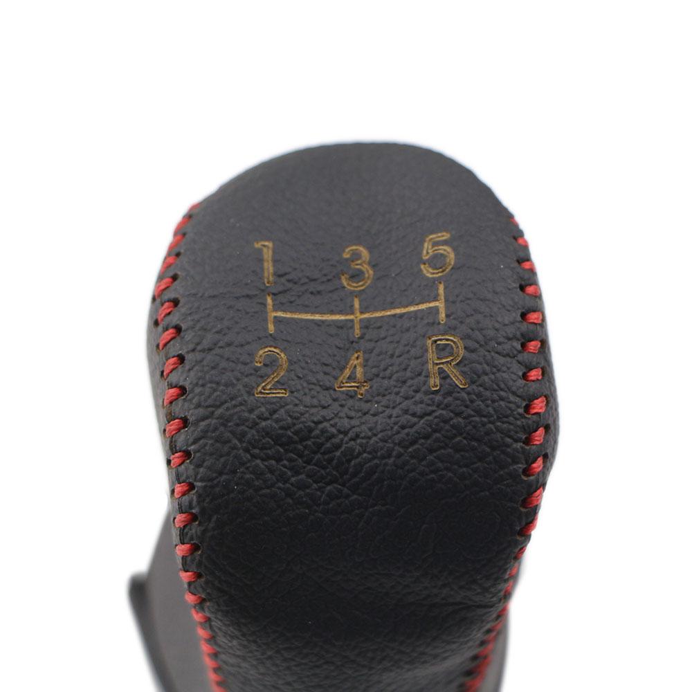 Echtes Leder Auto Getriebe Kopf Schaltknauf Abdeckung Getriebe Halsbänder für Mitsubishi Galant Outlander Lancer Evolution Pajero ASX AT