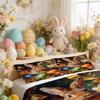 Bedding Pillowcase Quilt Cover 3-Piece Bunny With Gorgeous Egg Flower Pattern,Easter Decoration