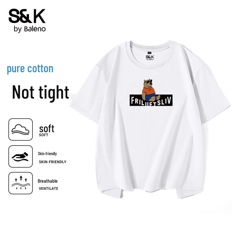 Baleno Men's S&K Series Cotton Graphic T-Shirt