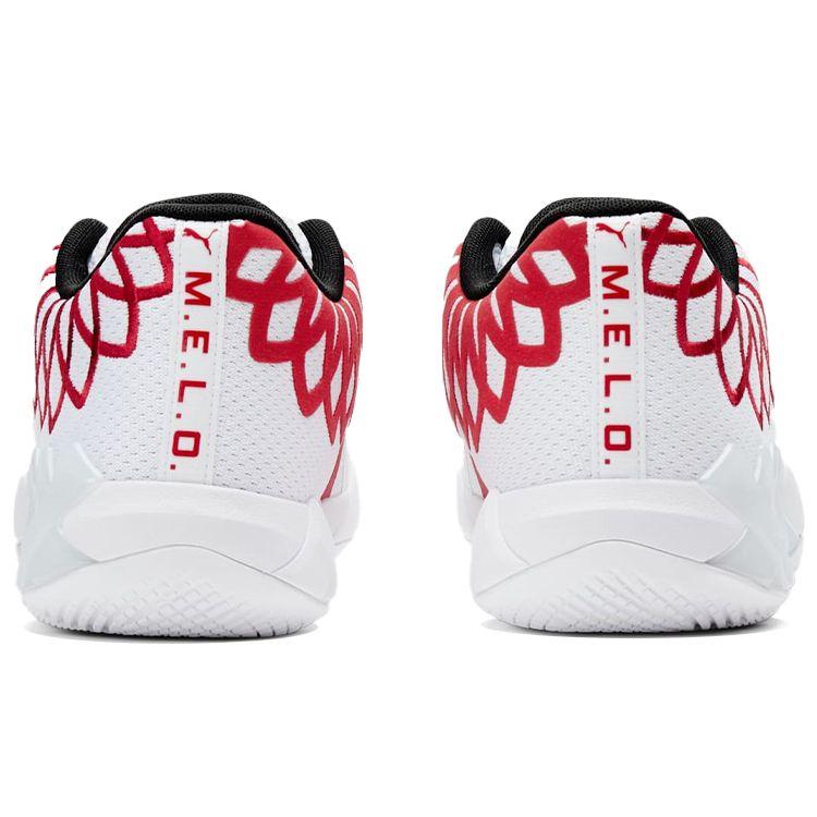 Puma MB.01 Lo Team Colors - White High Risk Red Unisex Sneakers Puma-White 376941-10