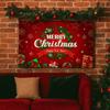 Red Happy Christmas Photography Backdrop Happy New Year Theme Christmas Festival Christmas Background Banner Cloth