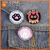 Xiaomi Black Cats Appreciation Club Cat Paw Print Enamel Pins White Cat Fan Club Certified Member Badge Brooch Jewelry Cat Lovers Gifts