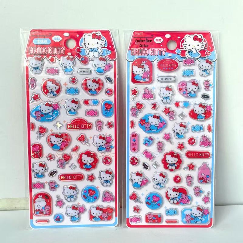 Sanrio 3D Embossed Stickers for Kids Journals & DIY