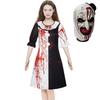 Women Horror Joker Cosplay Movie Terrifierr Black White Bodysuit The Killer Clown Dress For Carnival Female Halloween Costumes