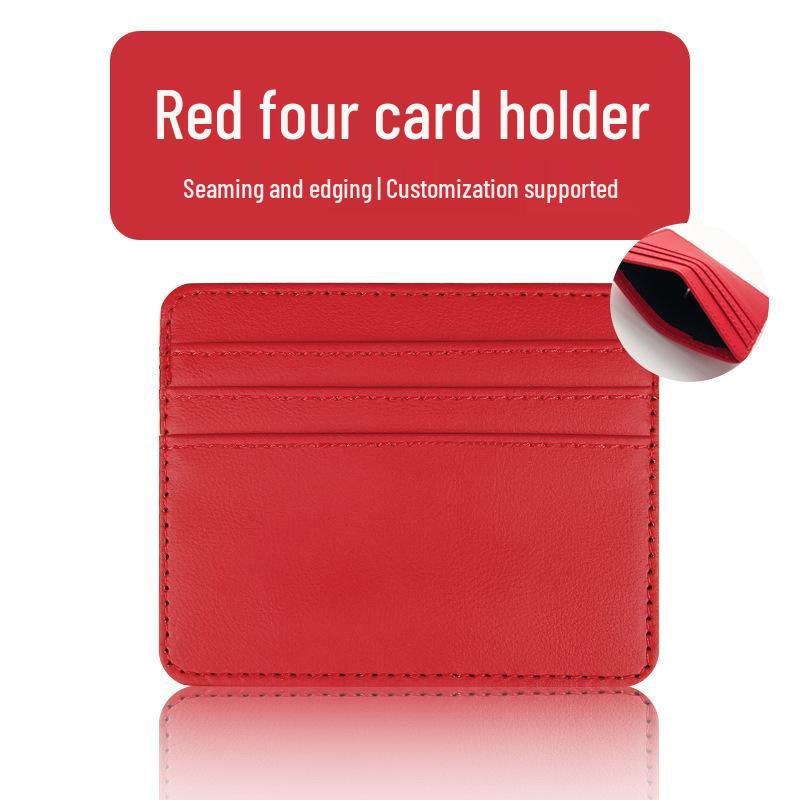 Women's High-Grade PU Leather Large Capacity Card Holder with Multiple Slots