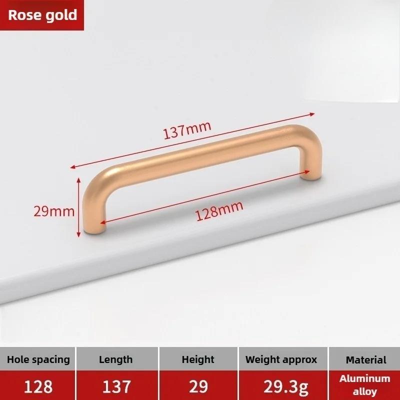 Moderne minimalistische Griffe Schrank Kommoden Massive Aluminiumlegierung Schranktürgriffe Kleiderschrank Schublade Küchenmöbelbeschläge