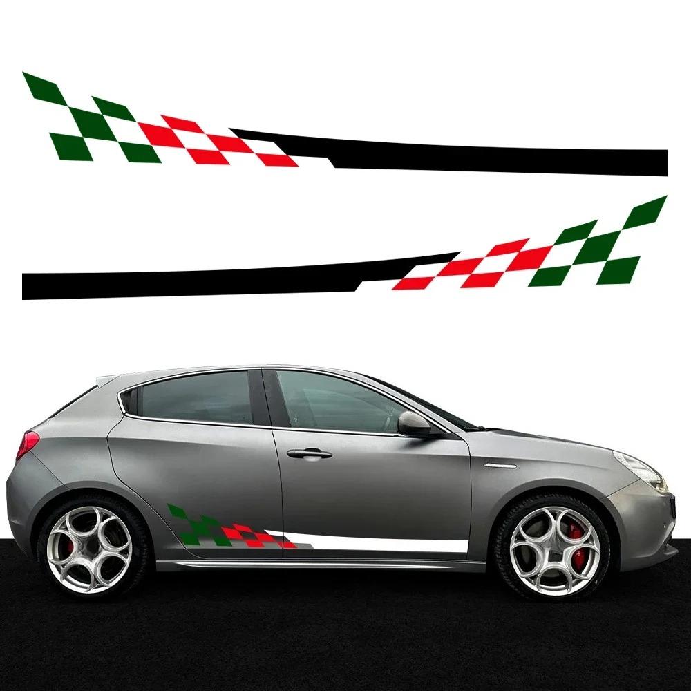 Alfa Romeo Giulietta Automobilio Durų Šoninės PVC Lipdukai Lenktynių Sportinės Grafikos Juostelės Vinilinės Plėvelės Apdailos Lipdukai Tiuningas Auto Aksesuarai