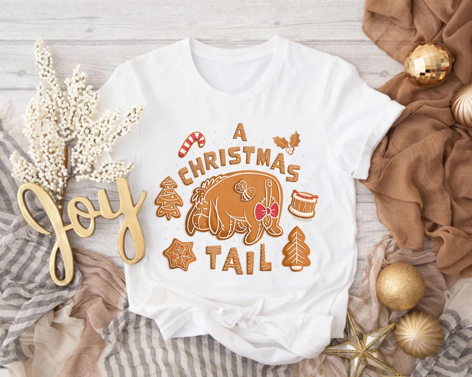 Winnie The Pooh Gingerbread Christmas Tail Shirt    Gingerbread Christmas Shirt   land Christmas Gift S