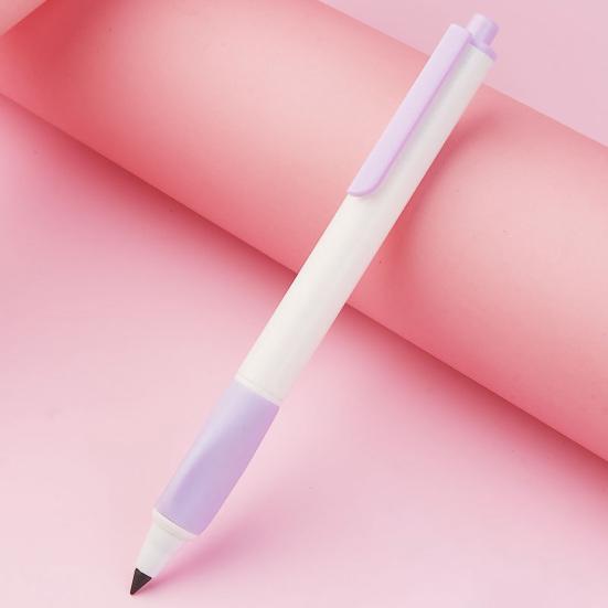 Set de 7 creioane eterne HB 0,5 mm Creioane de tip Push Ascutire fara cerneala Creion sters fara cerneala Creion corectiv cu prindere din silicon pentru scoala primara