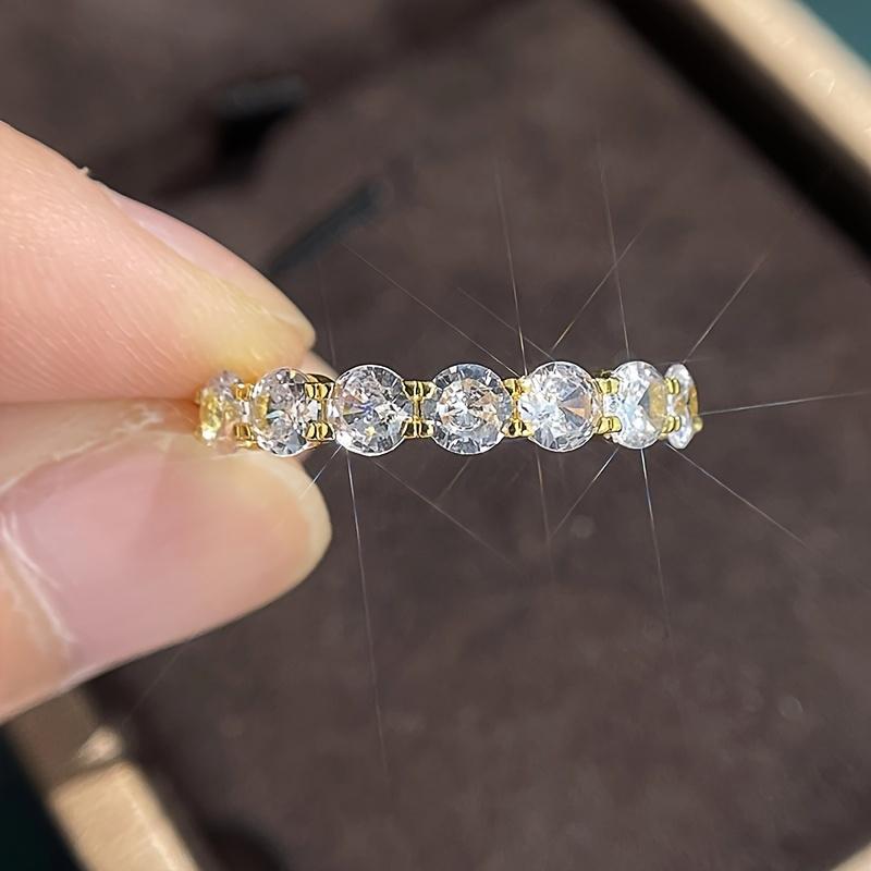 Luxuriant Exquisite 3Pcs Set Rings For Women Sparkling Cubic Zirconia Wedding Engagement Accessories Statement Jewelry