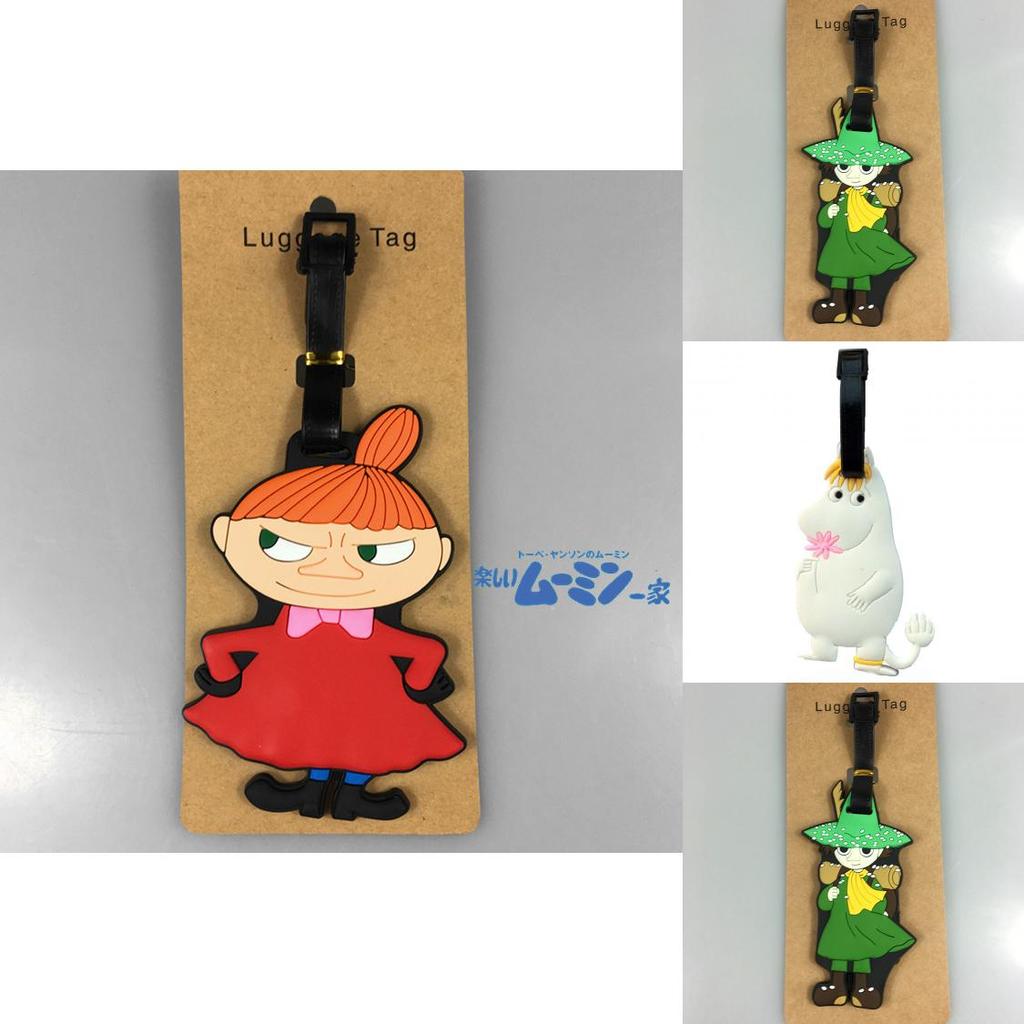 Mumin Amime Nilpferd Vogelscheuche PVC Reisegepäckanhänger mit Cartoon-Muster für Koffer