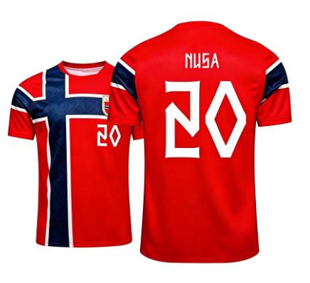 Norway 2026 Men's Soccer Jersey Breathable Loose Tight Quick Dry Sports Training Team Style Short Sleeves