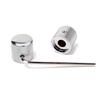 3 Pcs Electric Guitar Bass Effect Knob Volume Tone Control Knob Potentiometer Cap Metal Dome Knobs Replacement Parts
