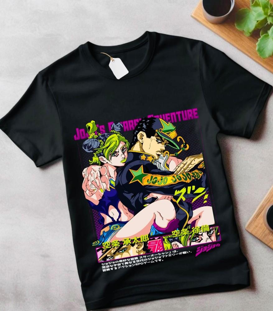 

Jojo s Bizarre Adventure Tshirt Anime Manga Graphic Design Shirt Tee gift shirt L