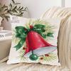 Weihnachtsglocke Kissenbezug Überwurf Kissenbezug Nordisch Vintage Stil Kissenbezüge Zuhause Wohnzimmer Sofa Couch Sitz Dekoration