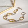 Yori Minimalist Stainless Steel Geometric Chic Bracelet Waterproof Metal 18K Gold Plated Simple Daily High Quality Jewelry Gift
