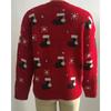 Autumn and Winter Women's Sweater Christmas Day Pullover Sweater Round Neck Loose Knit Sweater