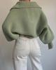 European & American Cross-Border Autumn/Winter Lantern Sleeve Loose Pullover Sweater for Women - Short Style