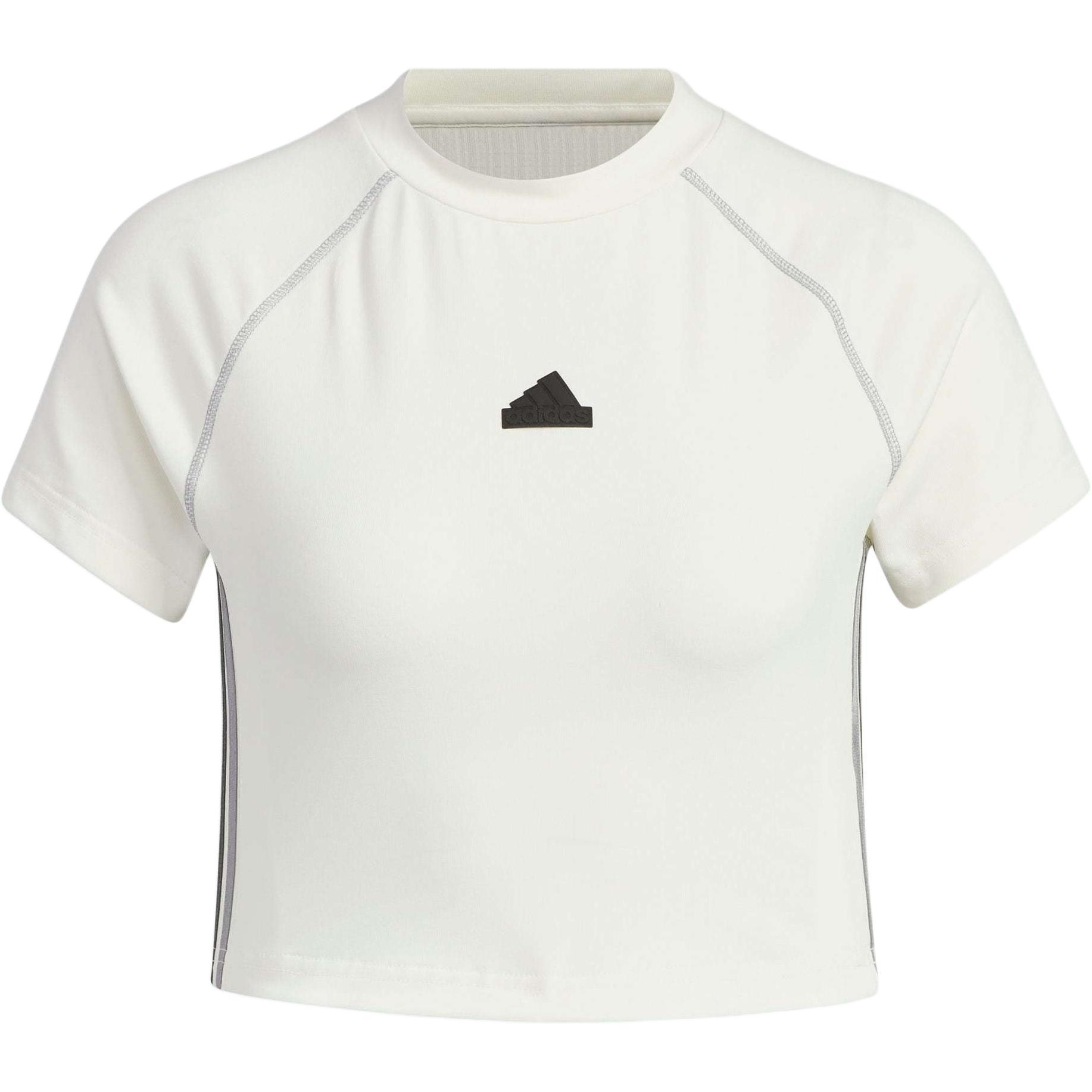 (WMNS) adidas Dance Crop T-Shirt Asia Sizing White Women s JJ1113 S
