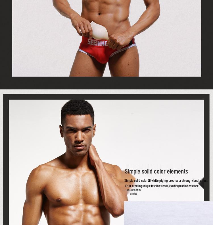 Men's Combed Cotton Triangle Underwear - Seeinner Collection