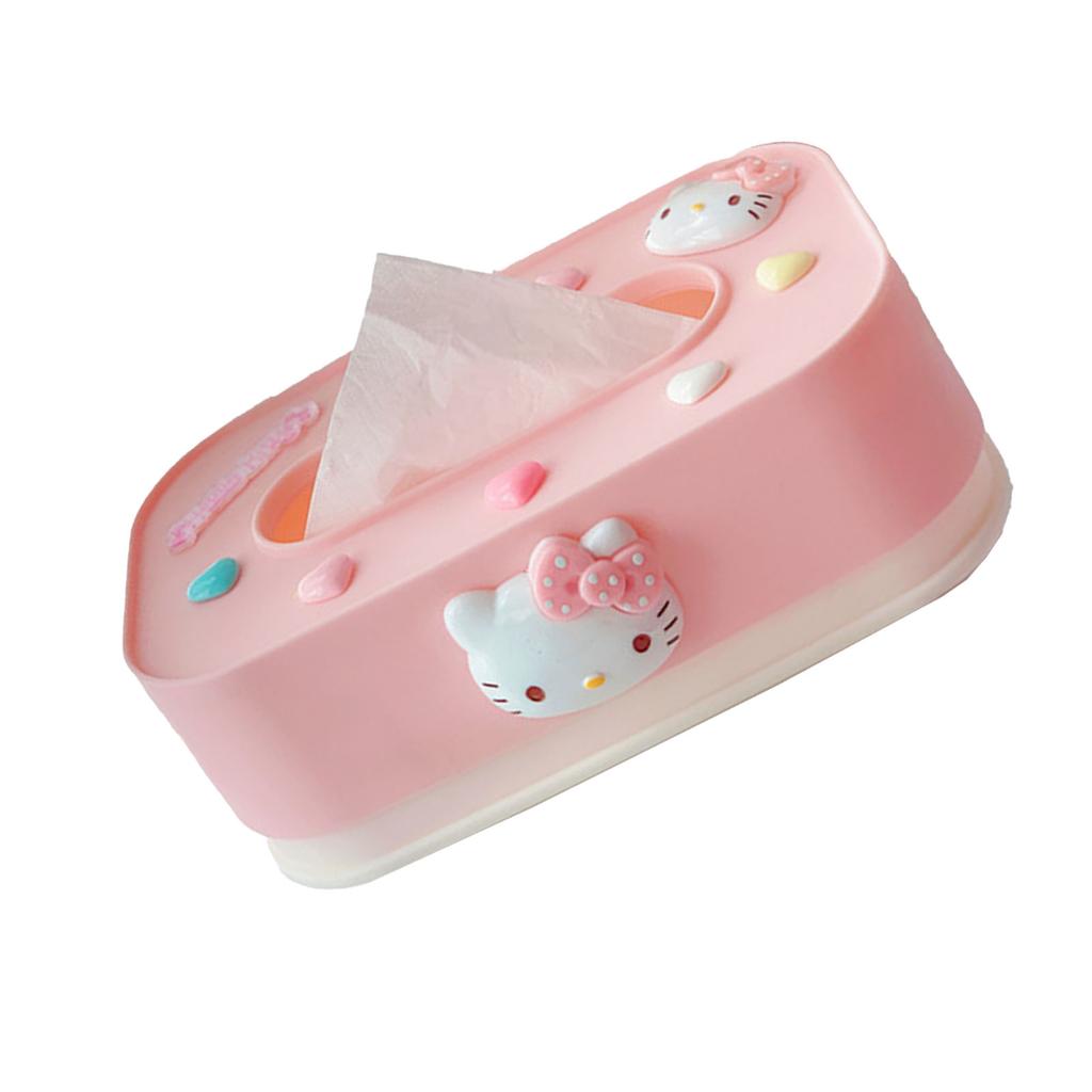 Cute Lift Tissue Box Rectangular Plastic Free Adjustable Lift Lifting Tissue Box for Bedroom Living Room