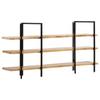 Day and Night - Day and Night 3-tier Shelving Solid Mango Wood 160x31x80 Cm