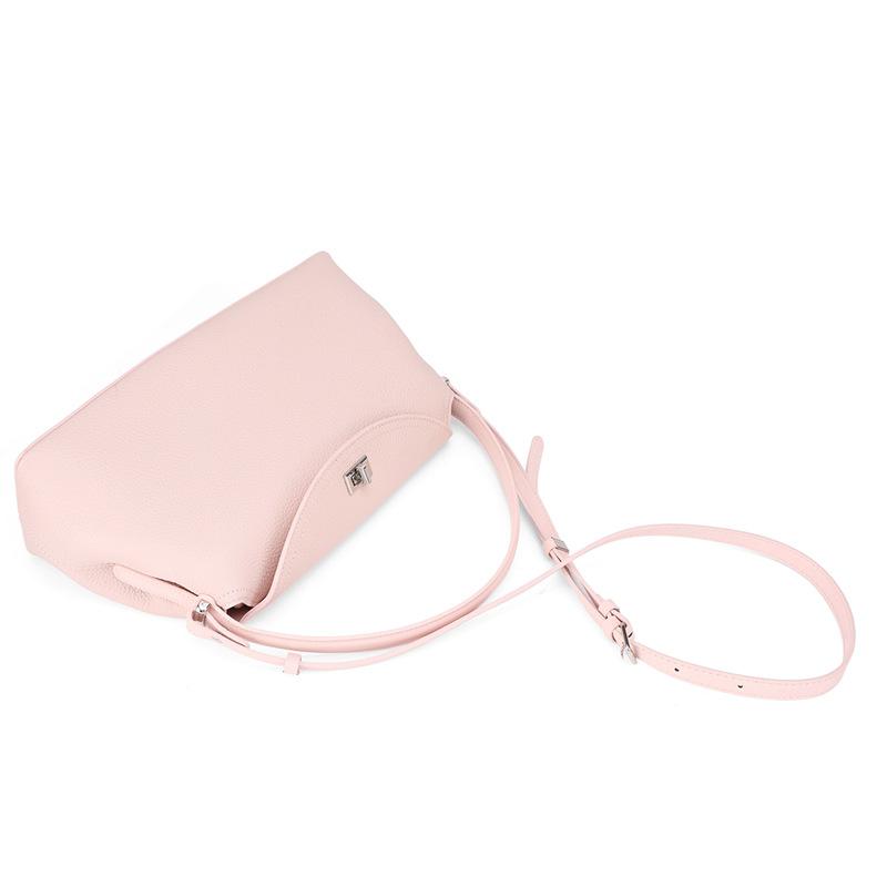 Single-shoulder Crossbody Bag, Genuine Leather Handbag, Simple and Fashionable, Versatile Accessory.